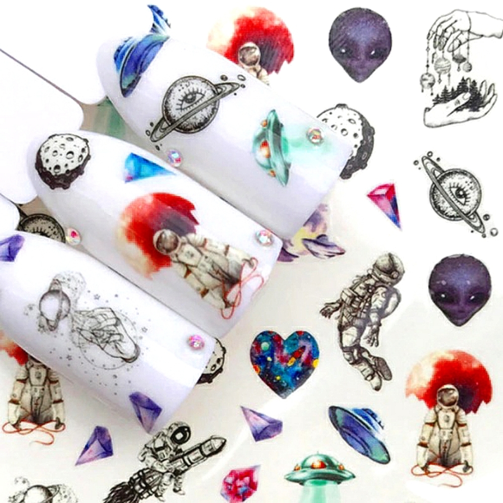 💐4/$16💐 Gems in Space Nail Decals